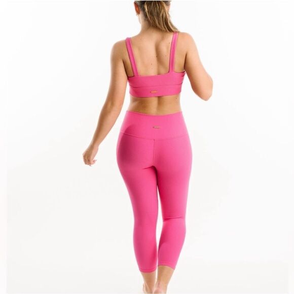 Zyia Active Muted Magenta Réve Hi-Rise Capri20"(8-10) - Picture 2 of 10